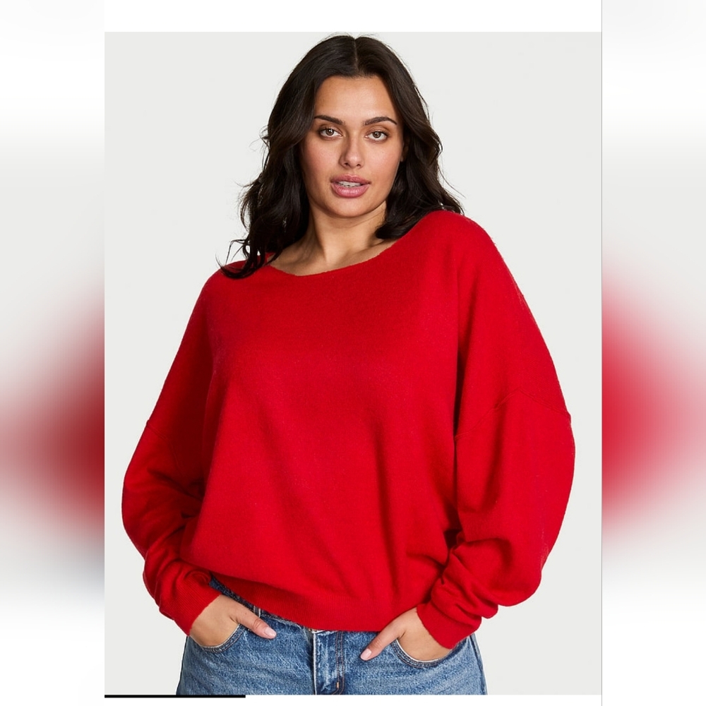 Victoria's Secret Red Crew Neck Sweater